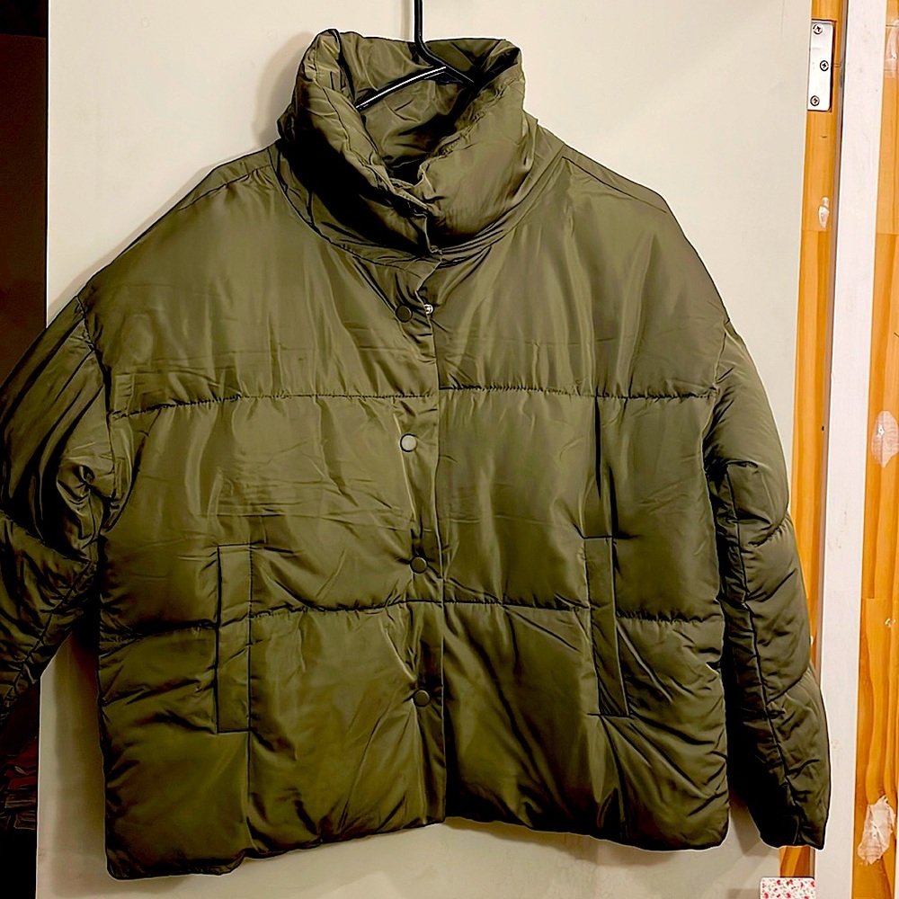 Free people  jacket new with tags florentine olive ,small size